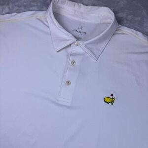 Masters Tech Masters Cream Performance Golf Polo Shirt Mens XL